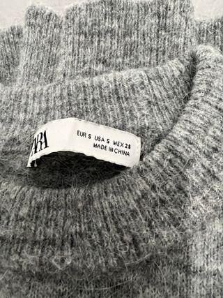 Jersey Zara Gris Talla S