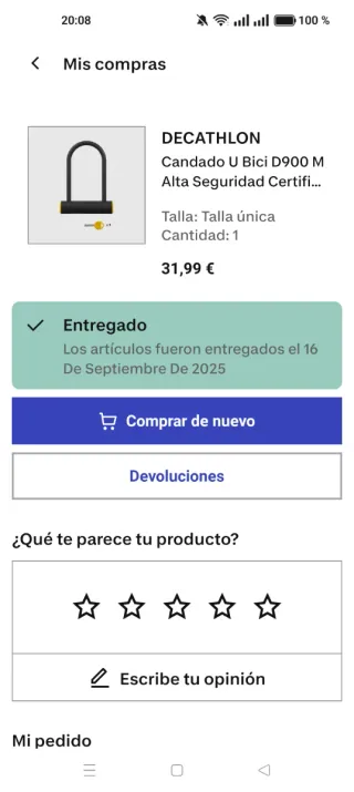 Candado Bici D900M Alta Seguridad Certificado ART2