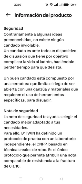 Candado Bici D900M Alta Seguridad Certificado ART2