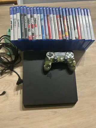PS4 500GB + 25 Juegos + volante