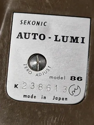 Esposimetro Sekonic Auto-Lumi 86