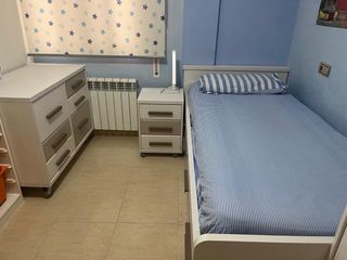 Armario juvenil 121x241cm 2 puertas blanco/beige