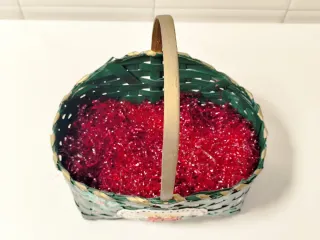 Cesta Decoración 30x20x28 Navidad