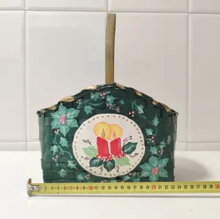 Cesta Decoración 30x20x28 Navidad