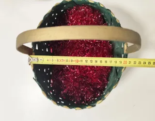 Cesta Decoración 30x20x28 Navidad