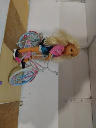 Bicicleta Nancy Rosa y Azul