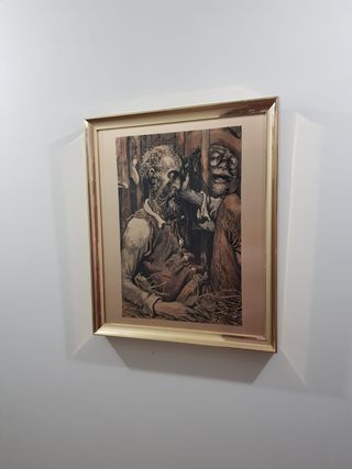 2 Grabados sobre plancha del Quijote de Doré