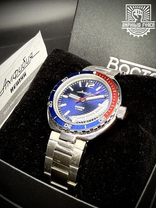 Vostok Amphibia 960759 Neptune Pepsi Nuevo modelo!