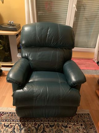 Butaca Relax Mecedora LAZBOY Piel Verde