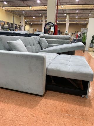 Sofá Cama Kris 210cm Gris Tela