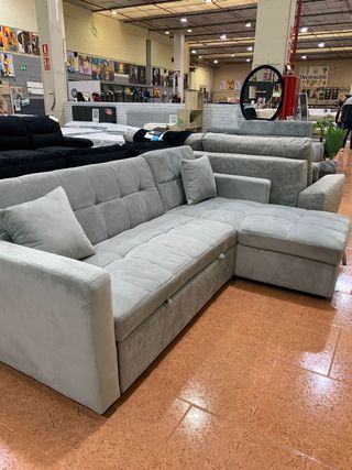 Sofá Cama Kris 210cm Gris Tela