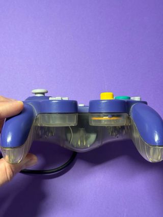 Mando Nintendo GameCube Morado y Transparente