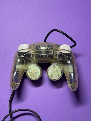 Mando Nintendo GameCube Morado y Transparente