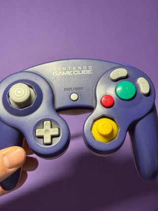 Mando Nintendo GameCube Morado y Transparente