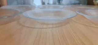 6 Platos Vintage Cristal