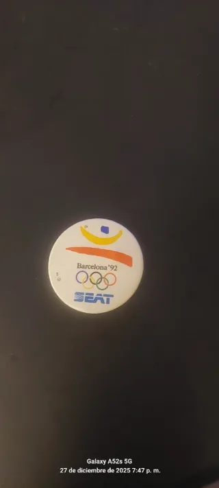 Chapa Barcelona '92 SEAT Olímpica