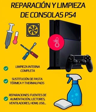 Limpieza y reparación de consolas PS4