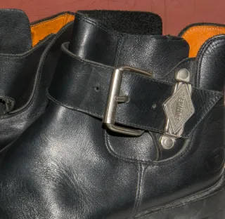 Botines Bunker Piel Hombre Negro.