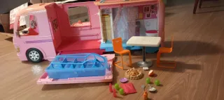 Autocaravana Barbie Juguete Rosa