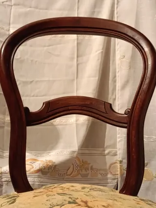 Silla Antigua Estilo Isabelino/Luis Felipe