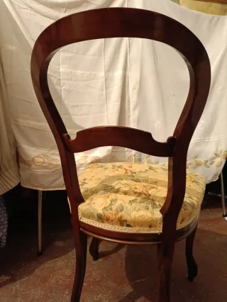 Silla Antigua Estilo Isabelino/Luis Felipe