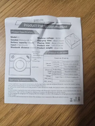 Mini Altavoz Bluetooth BLUE WIRELESS