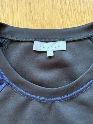 Jersey mujer negro y azul