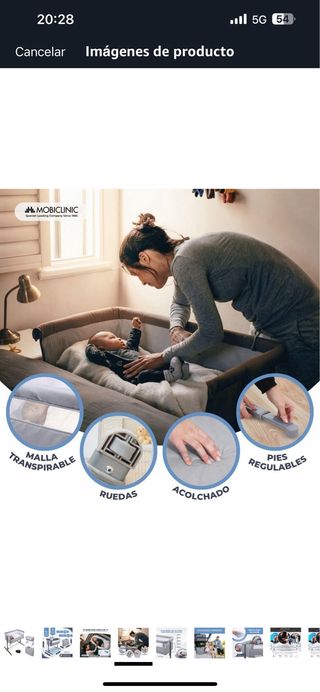 Minicuna colecho Mobiclinic 15 kg