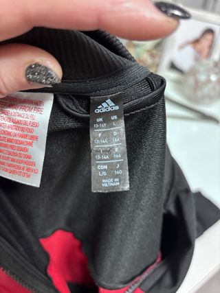 Chaqueta negra niño Adidas 14 años