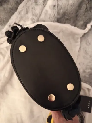 Bolso Zara Flores Edición Especial Negro