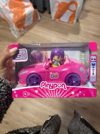 Coche Pinypon Rosa con Muñeca