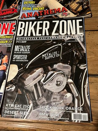 Lote 8 Revistas Biker Zone 4€cada una Buen Estado