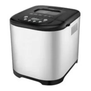 Panificadora plateada y negra