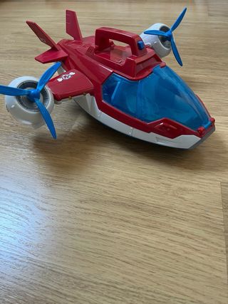 Avión Patrulla Canina Rojo y Azul