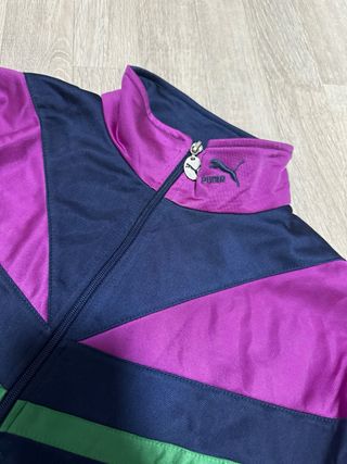 Vintage Puma Track Jacket 90s Colorblock S/M