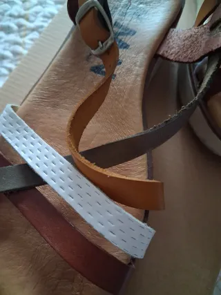 Sandalias Kaminata Piel Multicolor