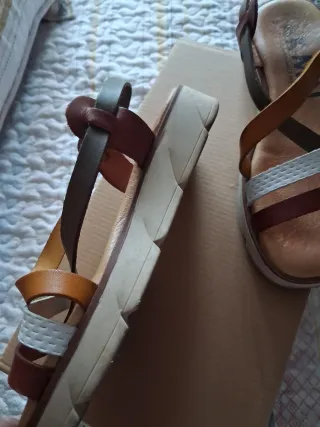 Sandalias Kaminata Piel Multicolor