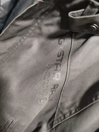 Parka G-Star RAW Negra/Gris con Capucha