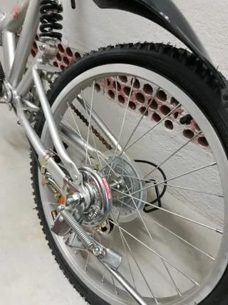 Bicicleta Plegable Plata