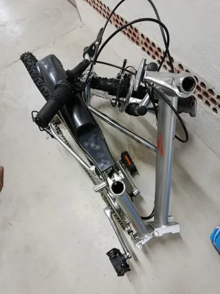 Bicicleta Plegable Plata