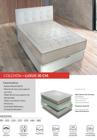 Colchón Luxus 30 cm