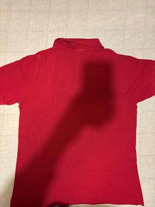 Polo Lacoste Rojo Talla 5 Granate