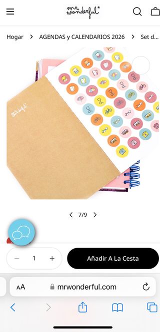 Agenda Mr Wonderful 2026 + Bolígrafo NUEVA