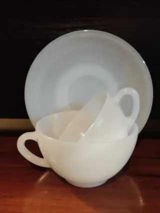 Juego Tazas Café Arcopal Opalina