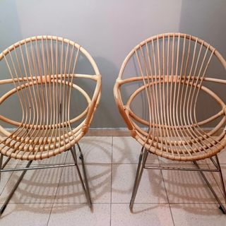 Elegantes sillas de ratán