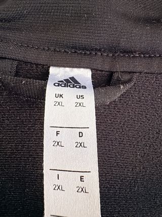 Chaqueta Adidas cremallera negra
