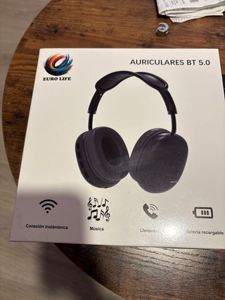 Auriculares Bluetooth 5.0 EURO LIFE Negros