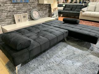 Sofá Cama Keren XS Negro Terciopelo