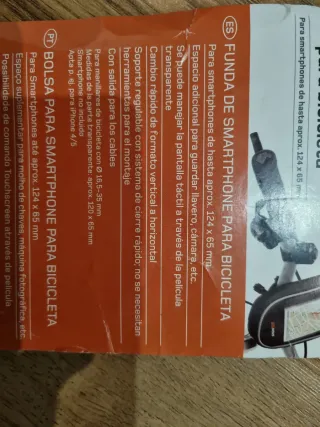 Funda móvil bicicleta TOPMOVE 124x65mm Nunca usado