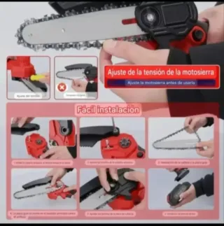 Motosierra Eléctrica Recargable 4 y 6 Pulgadas